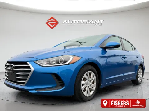 Blue 2017 Hyundai Elantra SE for sale in Fishers, IN
