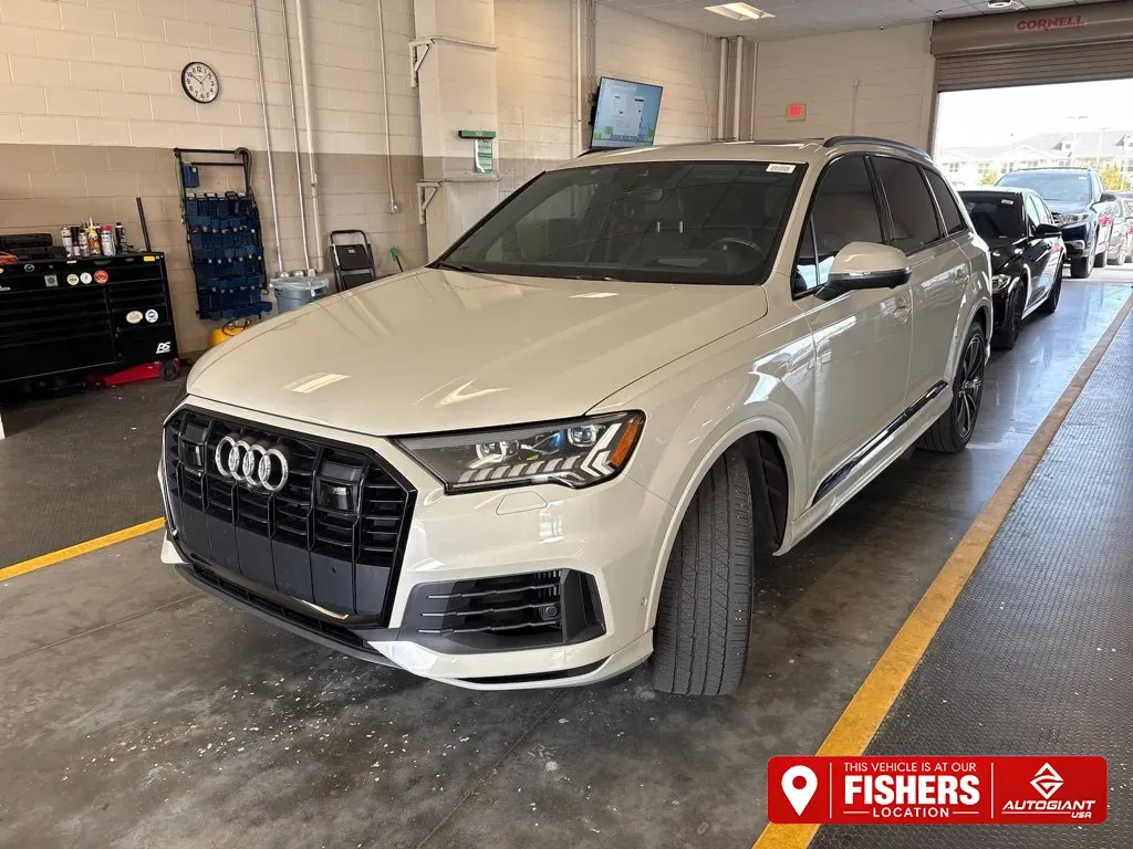 Beige 2021 Audi Q7 55 Prestige for sale in Fishers, IN