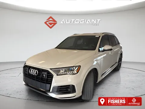 Beige 2021 Audi Q7 55 Prestige for sale in Fishers, IN