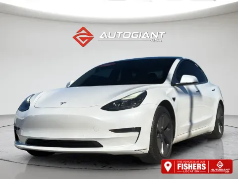 White 2021 Tesla Model 3 Standard Range Plus for sale in Fishers, IN
