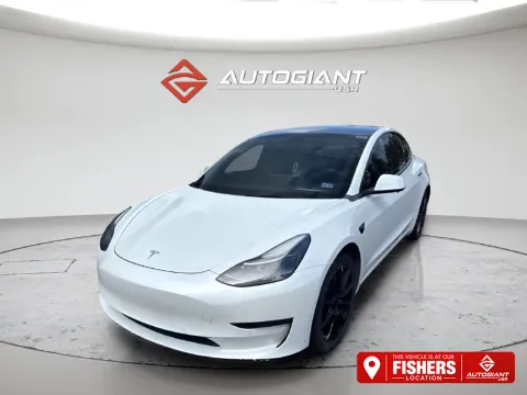 White 2021 Tesla Model 3 Standard Range Plus for sale in Fishers, IN