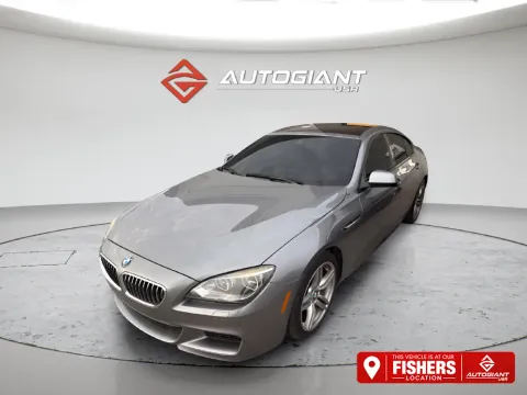 Gray 2015 BMW 6 Series 640i xDrive Gran Coupe for sale in Fishers, IN