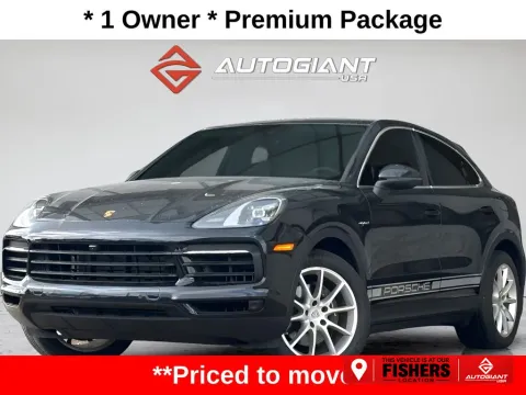 Black 2022 Porsche Cayenne E-Hybrid Coupe for sale in Fishers, IN