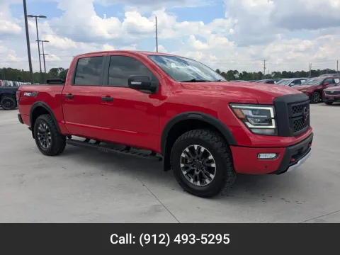 Red 2023 Nissan Titan PRO-4X for sale in Douglas, GA