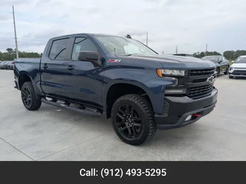Blue 2021 Chevrolet Silverado 1500 LT Trail Boss for sale in Douglas, GA