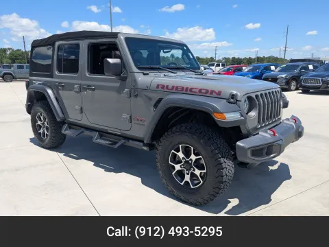 Gray 2020 Jeep Wrangler Unlimited Rubicon for sale in Douglas, GA