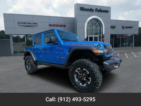 Blue 2024 Jeep Wrangler Rubicon for sale in Douglas, GA