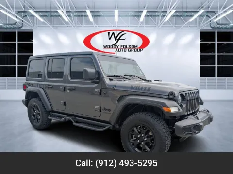 Gray 2021 Jeep Wrangler Unlimited Willys for sale in Douglas, GA