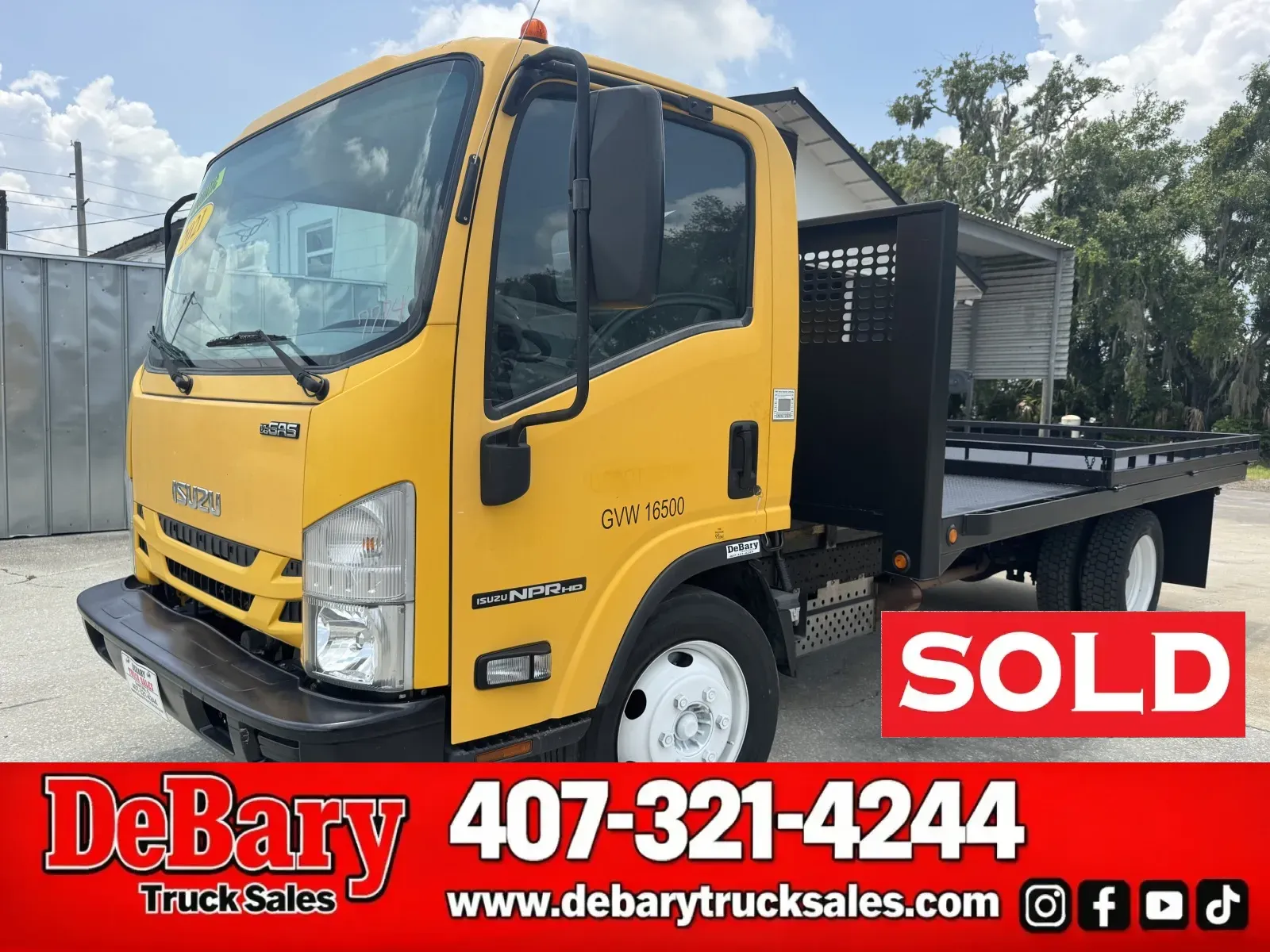 Yellow 2021 Isuzu NPR HD for sale in Sanford, FL