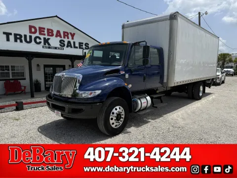 Blue 2018 International DuraStar 4300 for sale in Sanford, FL