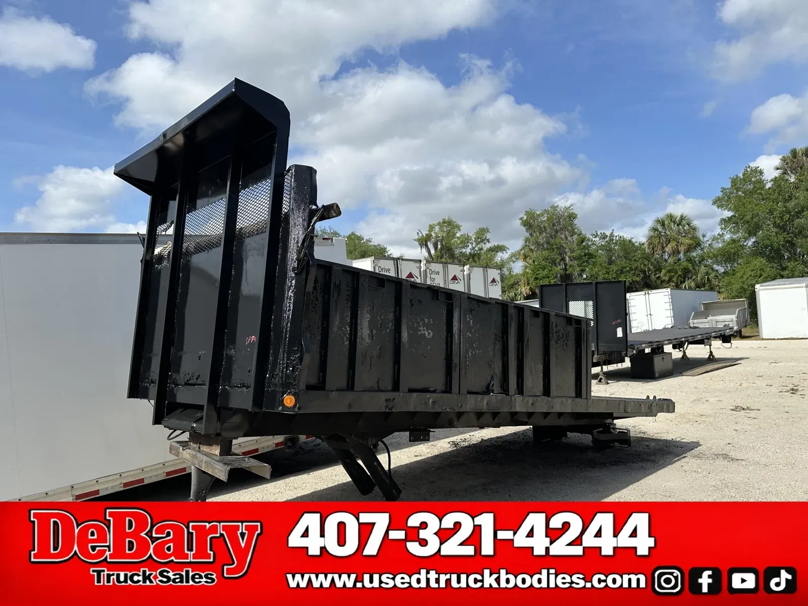 Black 2018 DeBary Truck Sales Flatbed Dump for sale in Sanford, FL