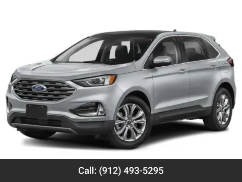 White 2021 Ford Edge Titanium for sale in Baxley, GA
