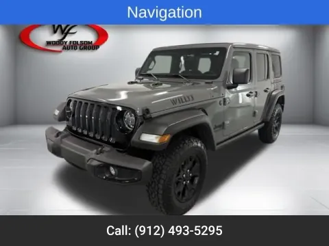 Gray 2021 Jeep Wrangler Unlimited Willys for sale in Baxley, GA