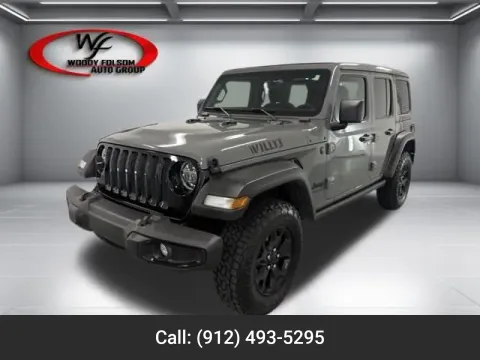 Gray 2021 Jeep Wrangler Unlimited Willys for sale in Baxley, GA