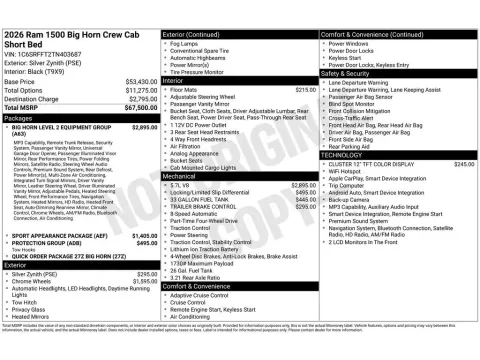More photos of 2026 Ram 1500 Big Horn at Woody Folsom CDJR of Baxley, GA
