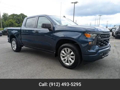 Blue 2023 Chevrolet Silverado 1500 Custom for sale in Vidalia, GA