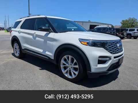 White 2022 Ford Explorer Platinum for sale in Vidalia, GA