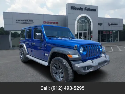 Blue 2018 Jeep Wrangler Unlimited Sport for sale in Vidalia, GA