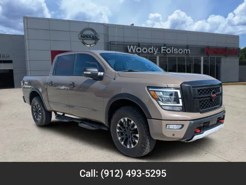 Beige 2021 Nissan Titan PRO-4X for sale in Vidalia, GA