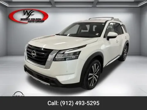 White 2024 Nissan Pathfinder Platinum for sale in Baxley, GA