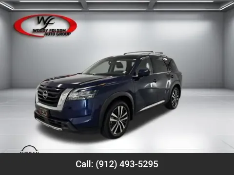 Blue 2024 Nissan Pathfinder Platinum for sale in Baxley, GA