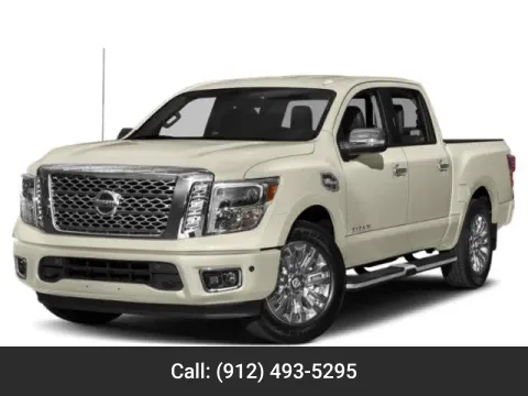 Red 2018 Nissan Titan Platinum Reserve for sale in Baxley, GA