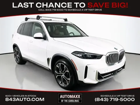 White 2024 BMW X5 xDrive40i for sale in Summerville, SC