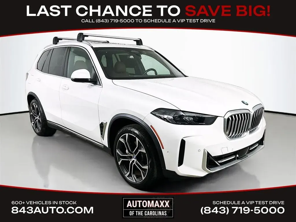 White 2024 BMW X5 xDrive40i for sale in Summerville, SC