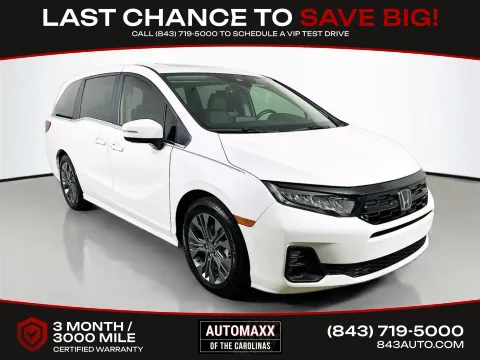 White 2025 Honda Odyssey Touring for sale in Summerville, SC