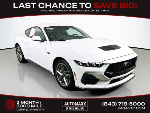 White 2024 Ford Mustang GT Premium for sale in Summerville, SC