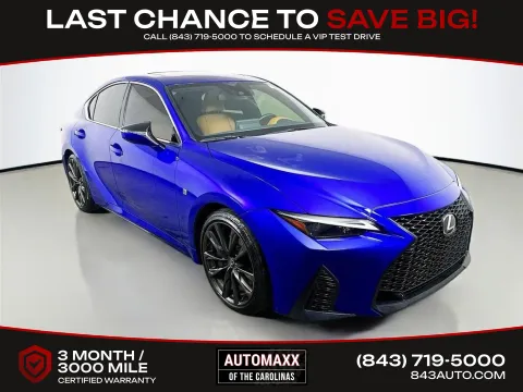 Blue 2025 Lexus IS 350 F SPORT Design for sale in Summerville, SC