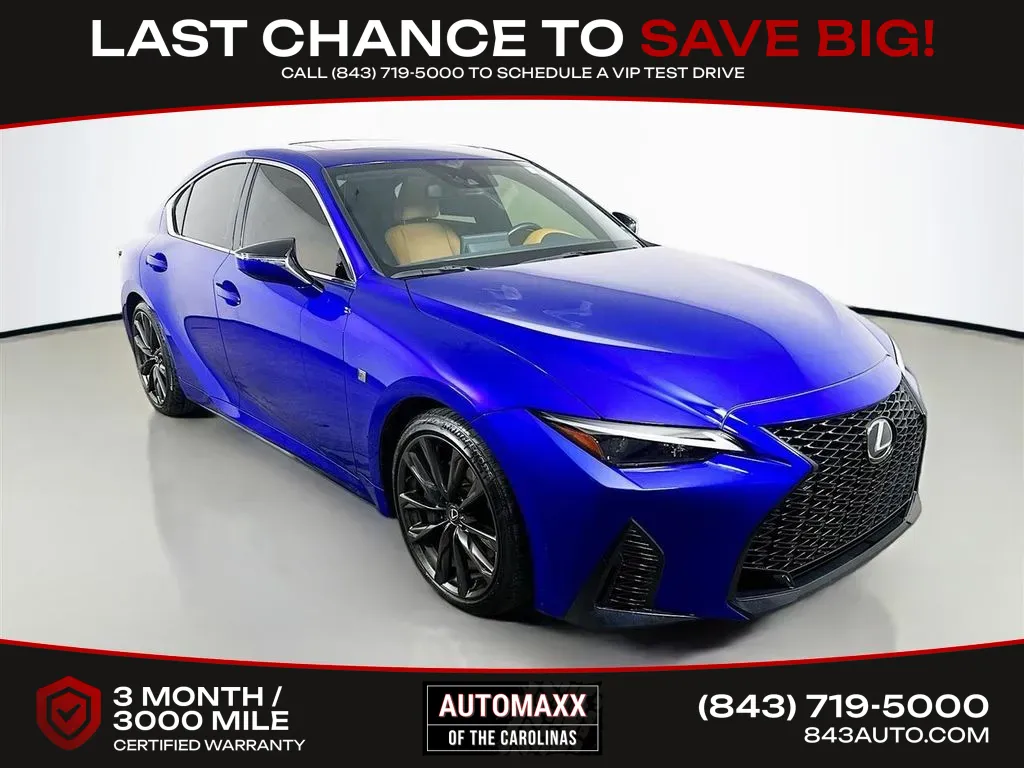 Blue 2025 Lexus IS 350 F SPORT Design for sale in Summerville, SC