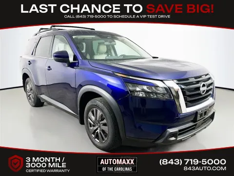 Blue 2023 Nissan Pathfinder SV for sale in Summerville, SC