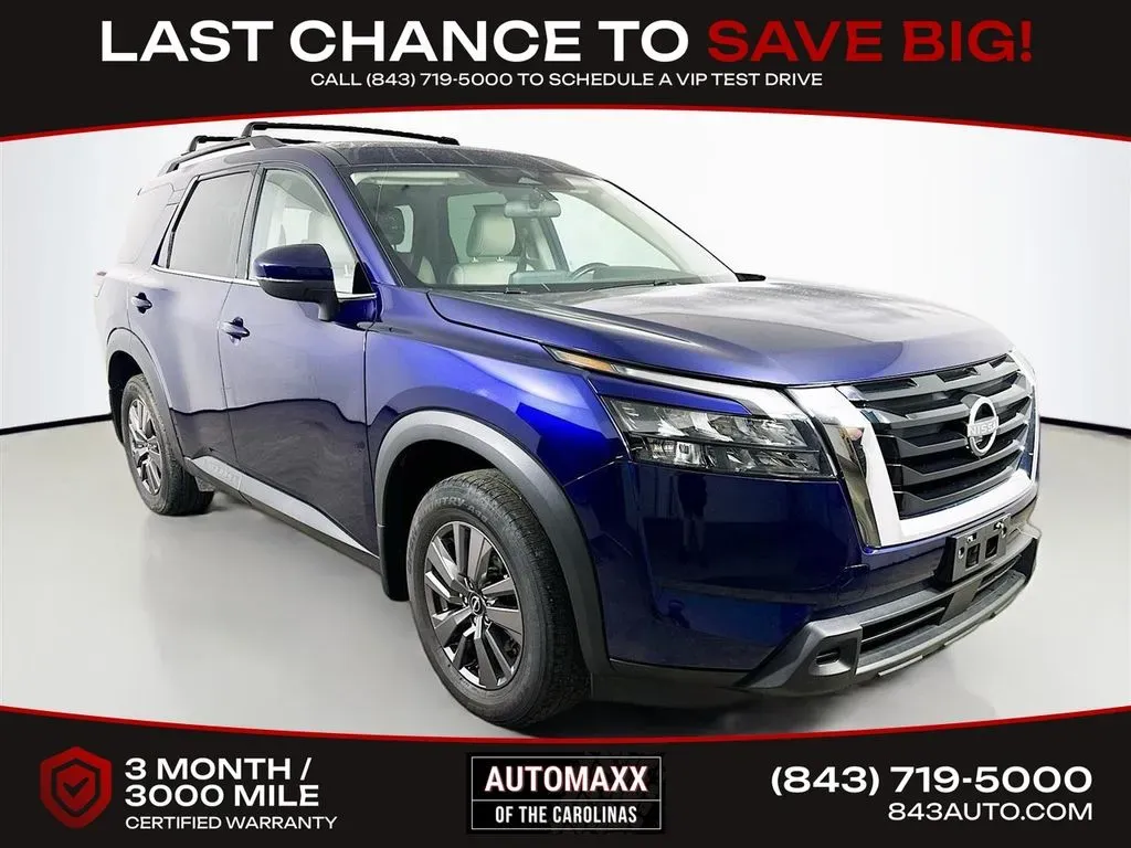 Blue 2023 Nissan Pathfinder SV for sale in Summerville, SC