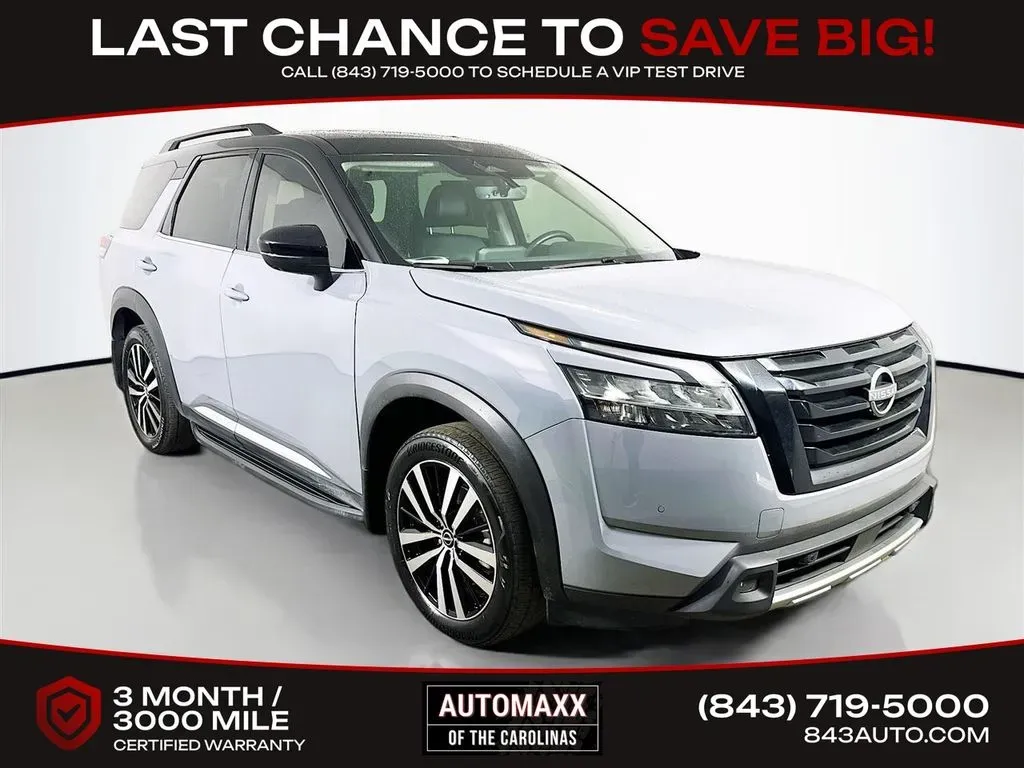 Black 2023 Nissan Pathfinder Platinum for sale in Summerville, SC