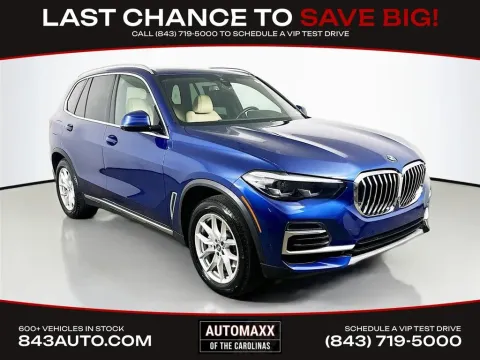 Blue 2022 BMW X5 xDrive40i for sale in Summerville, SC