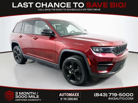 Red 2022 Jeep Grand Cherokee Altitude for sale in Summerville, SC