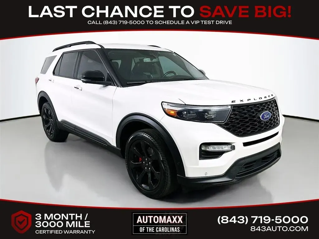 White 2022 Ford Explorer ST for sale in Summerville, SC