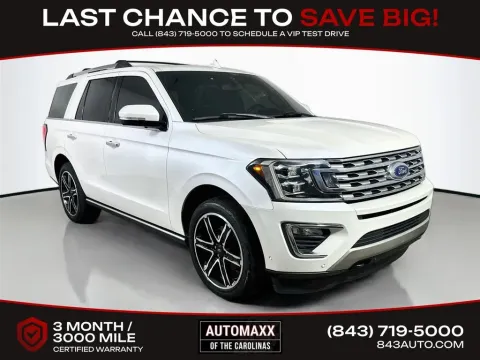 White 2019 Ford Expedition Limited for sale in Summerville, SC
