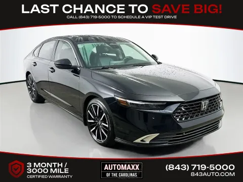 Black 2023 Honda Accord Hybrid Touring for sale in Summerville, SC