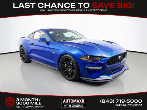 Blue 2022 Ford Mustang GT for sale in Summerville, SC