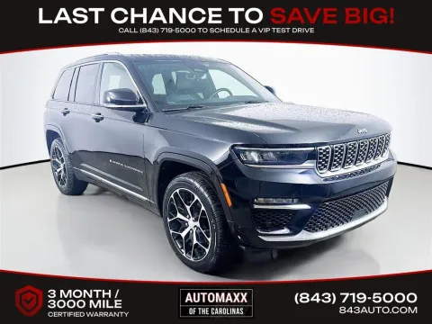 Black 2022 Jeep Grand Cherokee Summit Reserve for sale in Summerville, SC