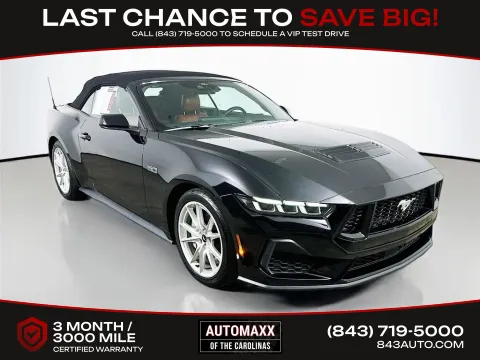 Black 2024 Ford Mustang GT Premium for sale in Summerville, SC