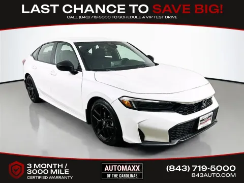 White 2025 Honda Civic Sport for sale in Summerville, SC