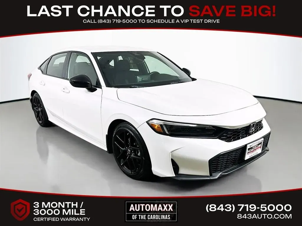 White 2025 Honda Civic Sport for sale in Summerville, SC