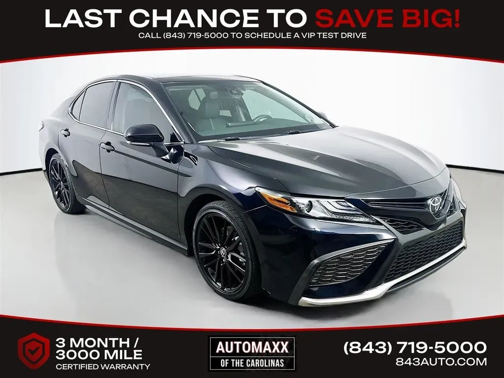 Black 2022 Toyota Camry XSE V6 for sale in Summerville, SC