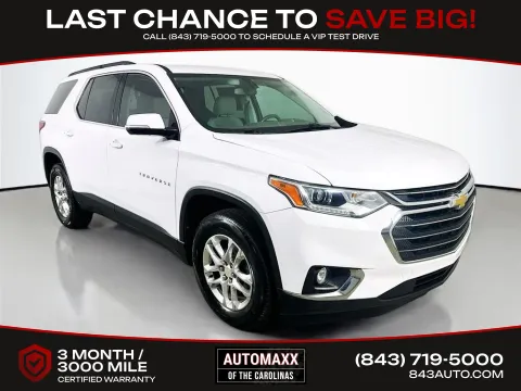 White 2019 Chevrolet Traverse LT for sale in Summerville, SC