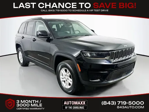 Black 2023 Jeep Grand Cherokee Laredo for sale in Summerville, SC
