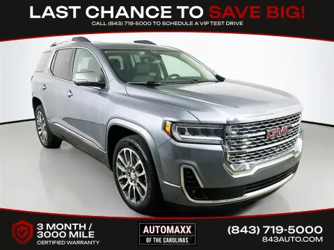 Silver 2021 GMC Acadia Denali for sale in Summerville, SC