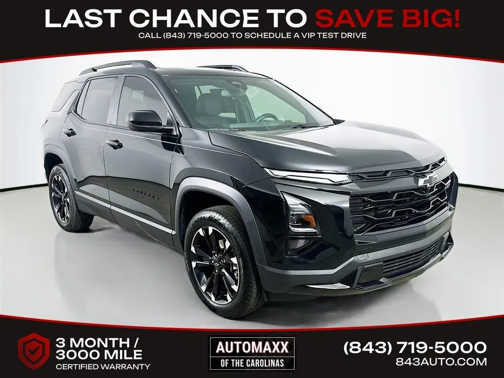 Black 2026 Chevrolet Equinox RS for sale in Summerville, SC